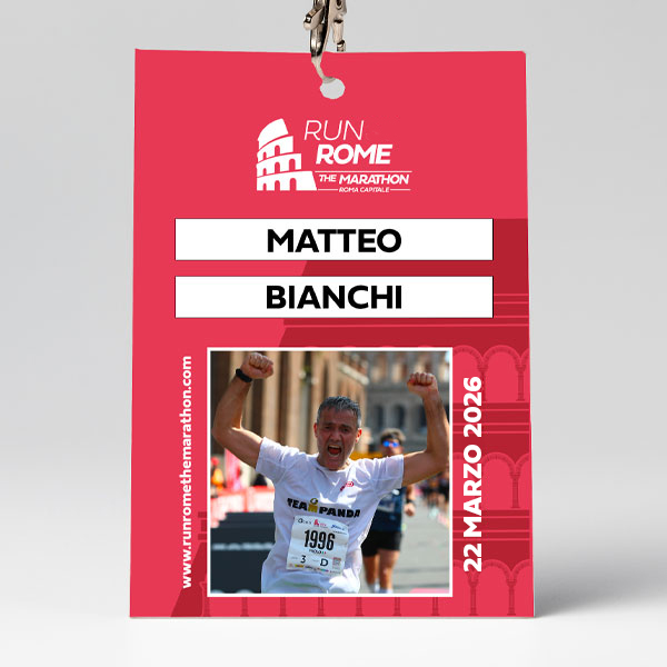 Run Rome the Marathon souvenir badge