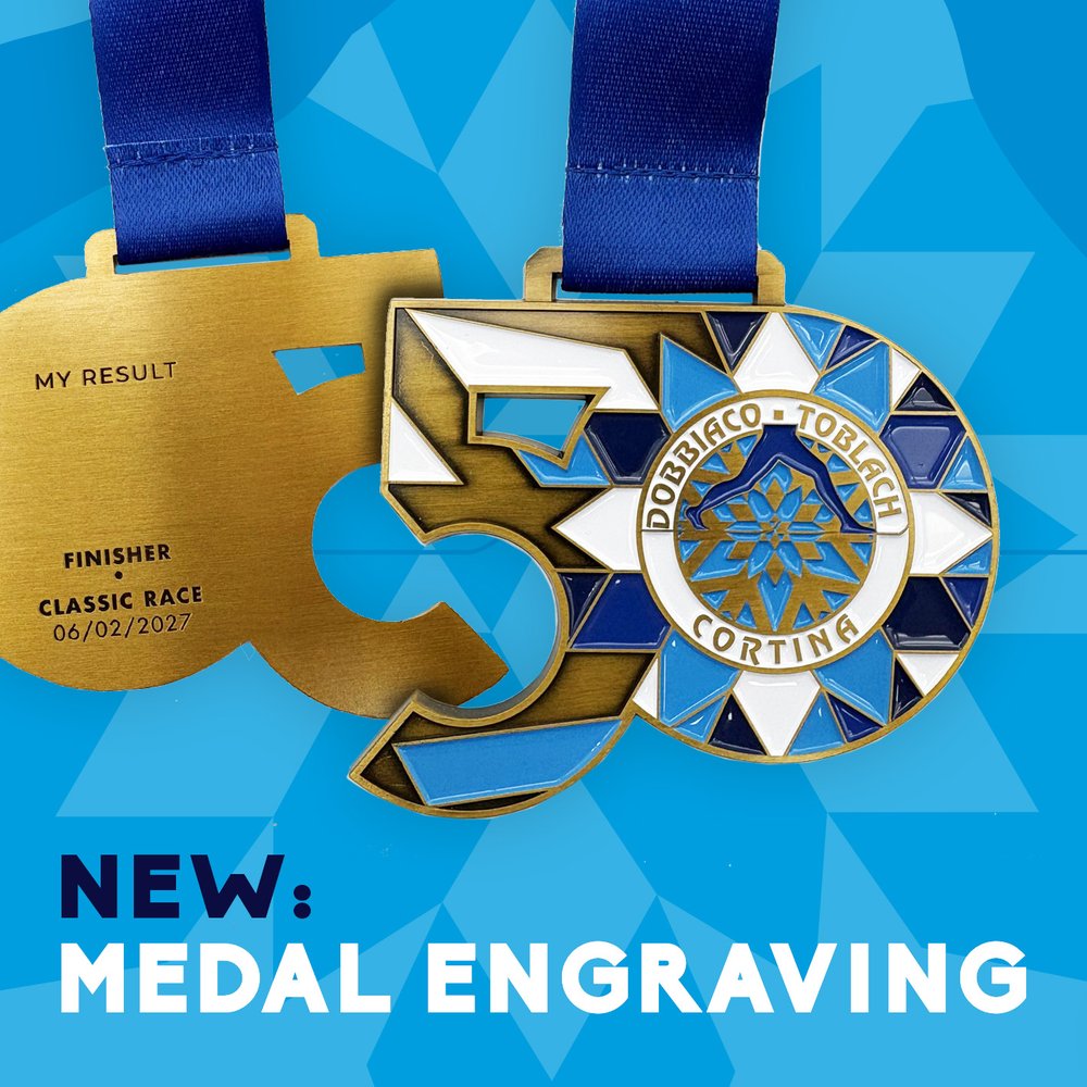 Personalisierte Gravur auf der Finisher-Medaille