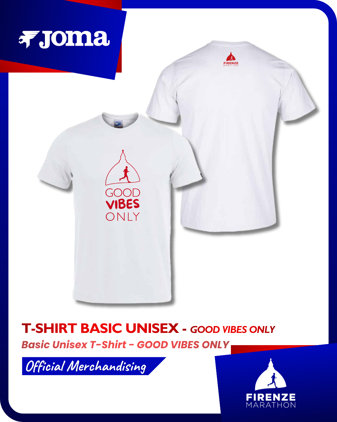 Unisex GOOD VIBES ONLY T-shirt - white