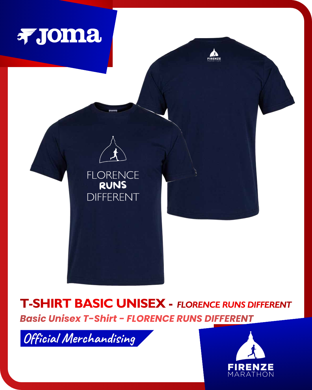 Unisex FLORENCE RUNS DIFFERENT T-shirt - blue