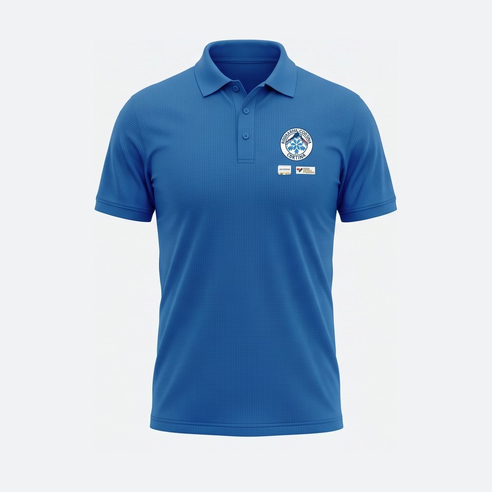 Funktions-Poloshirt in Royalblau